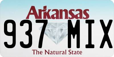 AR license plate 937MIX