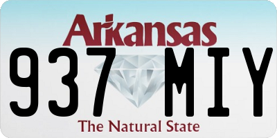 AR license plate 937MIY