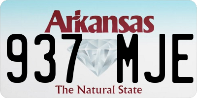 AR license plate 937MJE