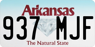 AR license plate 937MJF