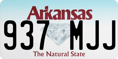 AR license plate 937MJJ