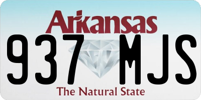 AR license plate 937MJS