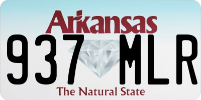 AR license plate 937MLR