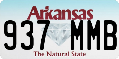 AR license plate 937MMB