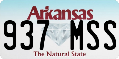 AR license plate 937MSS