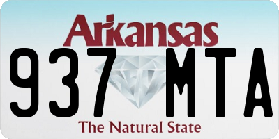 AR license plate 937MTA