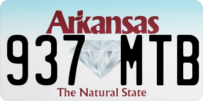 AR license plate 937MTB