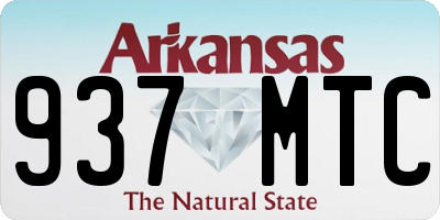 AR license plate 937MTC