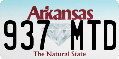 AR license plate 937MTD