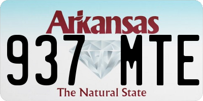 AR license plate 937MTE