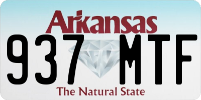 AR license plate 937MTF
