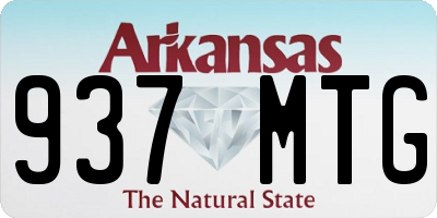 AR license plate 937MTG
