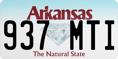 AR license plate 937MTI