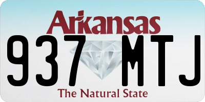 AR license plate 937MTJ