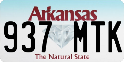 AR license plate 937MTK
