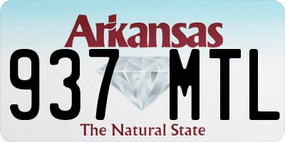 AR license plate 937MTL
