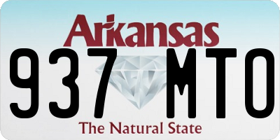 AR license plate 937MTO