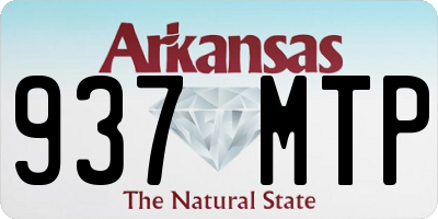 AR license plate 937MTP