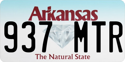 AR license plate 937MTR