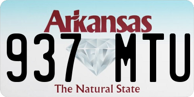 AR license plate 937MTU