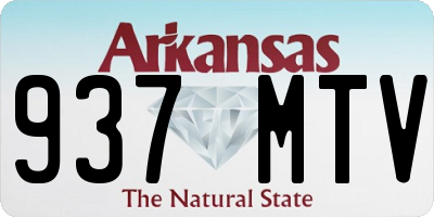AR license plate 937MTV