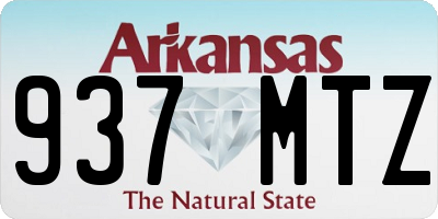 AR license plate 937MTZ