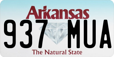 AR license plate 937MUA
