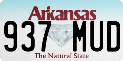 AR license plate 937MUD