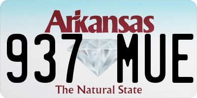 AR license plate 937MUE