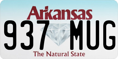 AR license plate 937MUG