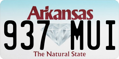 AR license plate 937MUI