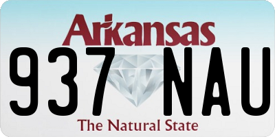 AR license plate 937NAU