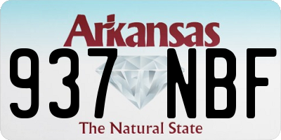 AR license plate 937NBF