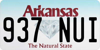 AR license plate 937NUI