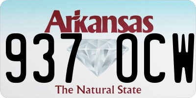 AR license plate 937OCW