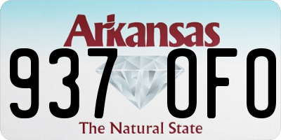 AR license plate 937OFO