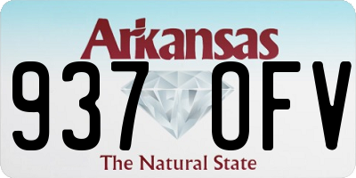 AR license plate 937OFV
