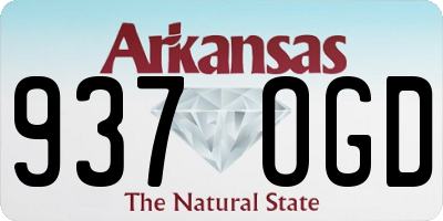 AR license plate 937OGD