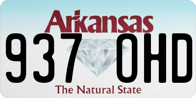 AR license plate 937OHD