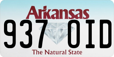 AR license plate 937OID