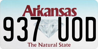 AR license plate 937UOD