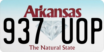 AR license plate 937UOP
