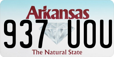 AR license plate 937UOU