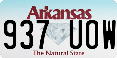 AR license plate 937UOW