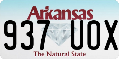 AR license plate 937UOX