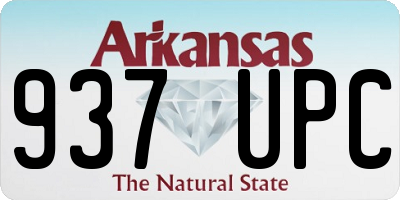 AR license plate 937UPC