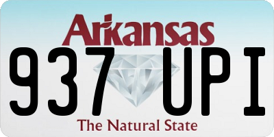 AR license plate 937UPI