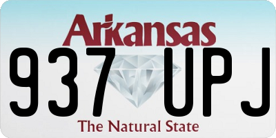 AR license plate 937UPJ