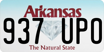 AR license plate 937UPO