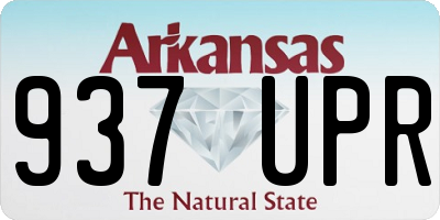 AR license plate 937UPR